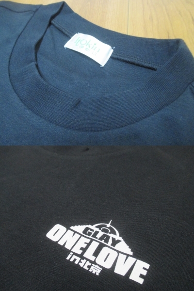  unused Itokin. capital .GLAY gray 2002 ONE LOVE in Beijing STAFF T-shirt L size 