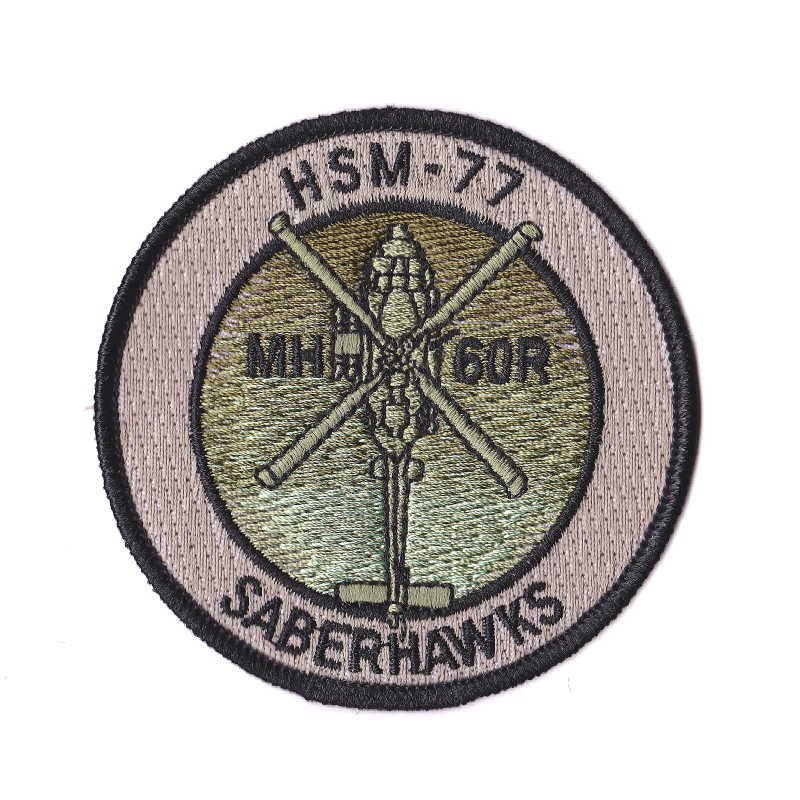 HSM-77 SABERHAWKS ショルダーパッチ　グリーン_画像1
