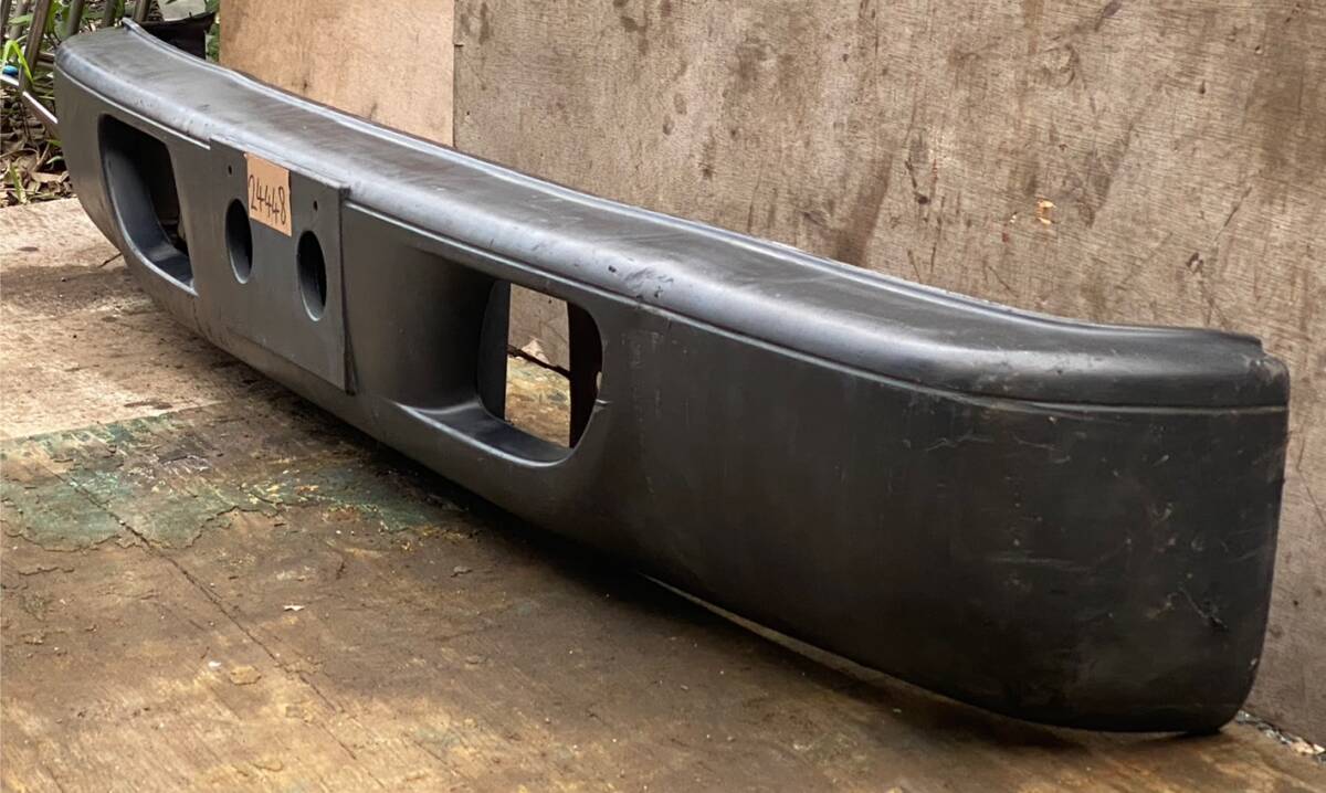 [24448] front bumper Isuzu PM Elf NPR71NPR81NKR71 original wide stay attaching . used black Ibaraki prefecture 