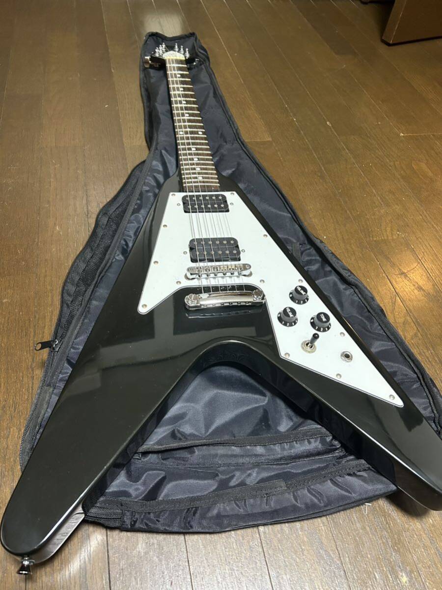 Photogenic エレキギター フライングVタイプ フォトジェニック 変形 photogenic フライングV FlyingV FV エレキギター フォト