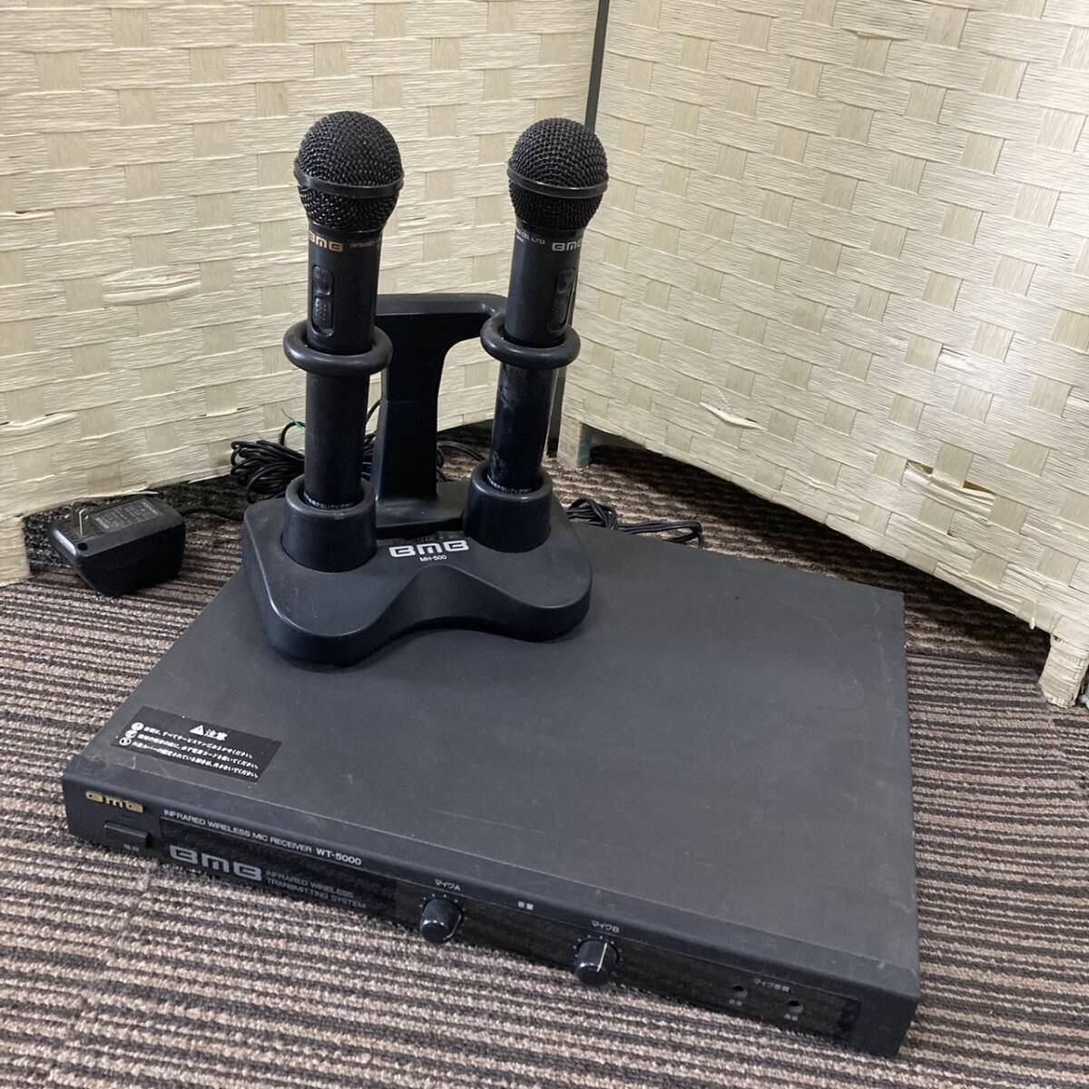 BMB infra-red rays wireless microphone receiver WT-5000 MH-500 Mike set electrification only verification junk treatment /064-02: Real Yahoo auction salling BMB infra-red rays wireless microphone receiver WT-5000 MH-500 Mike set electrification only verification junk treatment /064-02: Real Yahoo auction salling
