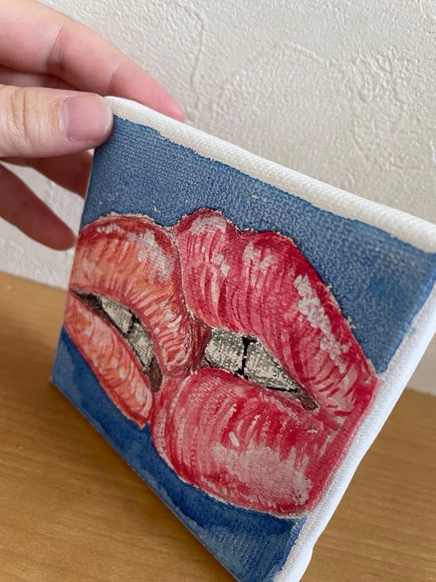 唇 キス】絵画/原画/絵/アート/art/アート作品/作品/キャンバス 唇 キス】絵画/原画/絵/アート/art/アート作品/作品/キャンバス