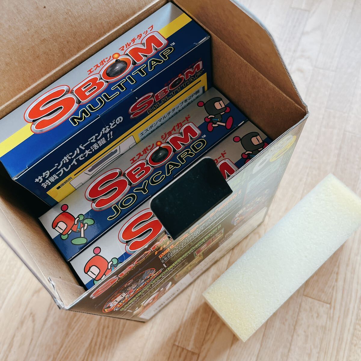 未使用】セガサターン専用 SBOM対戦パック MULTITAP+JOYCARD×2 未使用】セガサターン専用 SBOM対戦パック MULTITAP+JOYCARD×2