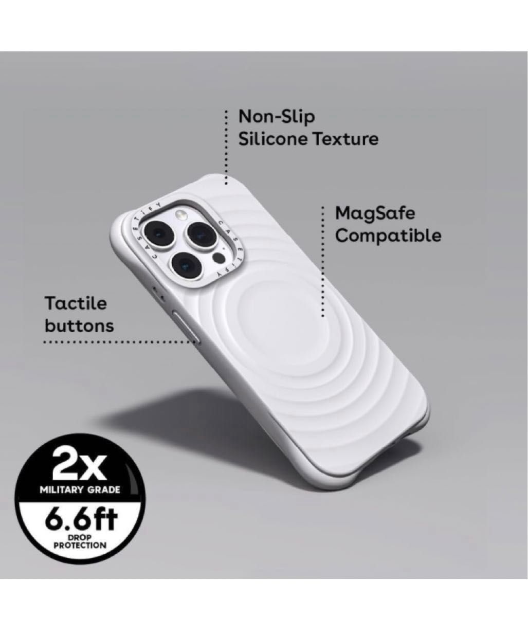 CASETiFY ウェーブ シリコン iPhone 15 Pro Max ケース CASETiFY ウェーブ シリコン iPhone 15 Pro Max ケース