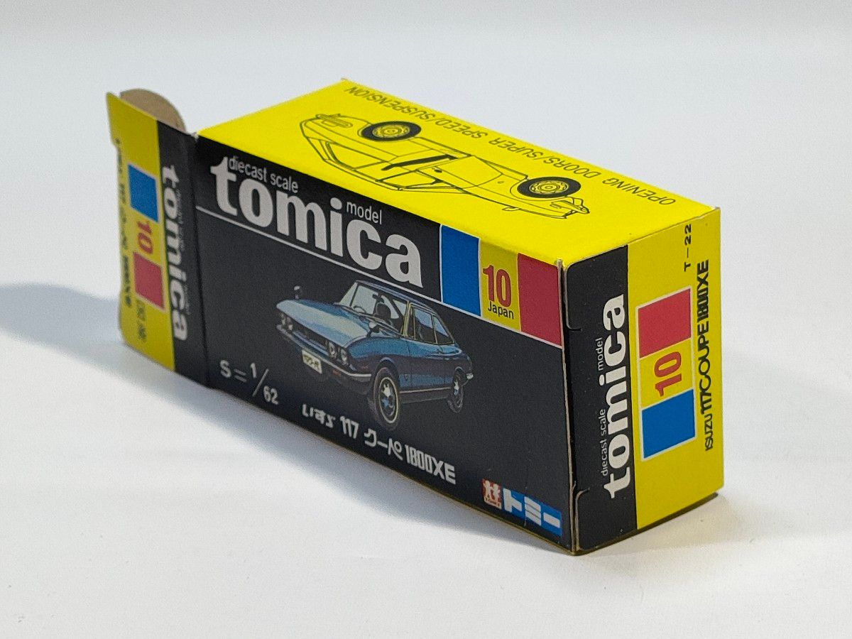 黒箱トミカ 10 いすゞ117クーペ 1800XE 美品 日本製 デッド 黒箱トミカ 10 いすゞ117クーペ 1800XE 美品 日本製 デッド
