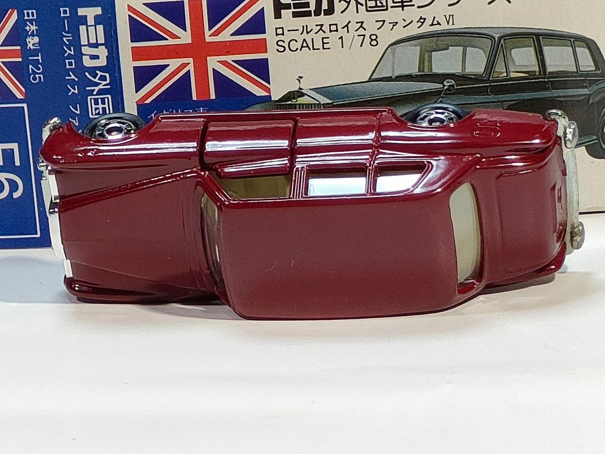青箱トミカ F06 ロールスロイスファンタムVI 美品 日本製 デッド 青箱トミカ F06 ロールスロイスファンタムVI 美品 日本製 デッド
