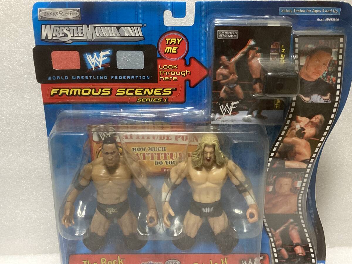 WWF プロレス フィギュア トリプルH&ザ ロック HHH The Rock 2 WWF プロレス フィギュア トリプルH&ザ ロック HHH The Rock 2