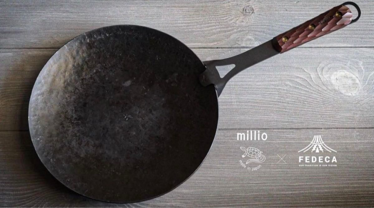 millio × FEDECA手打ち鍛造 フライパン 手打鍛造の ディッシュ millio × FEDECA手打ち鍛造 フライパン 手打鍛造の ディッシュ