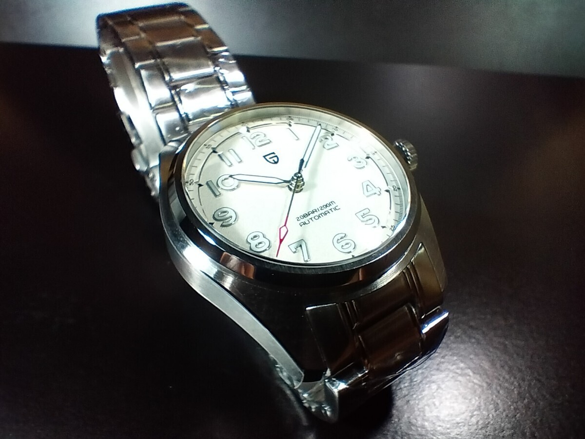 パガーニデザインPD-1717 PAGANIDESIGN 38mm NH-35A 文字盤 白