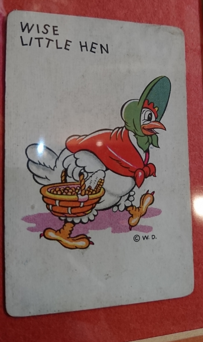 30s vintage mickey mouse old maid cards wise little hen アンティーク ミッキーマウス オールド  メイド カード ワイズ リトル ヘン