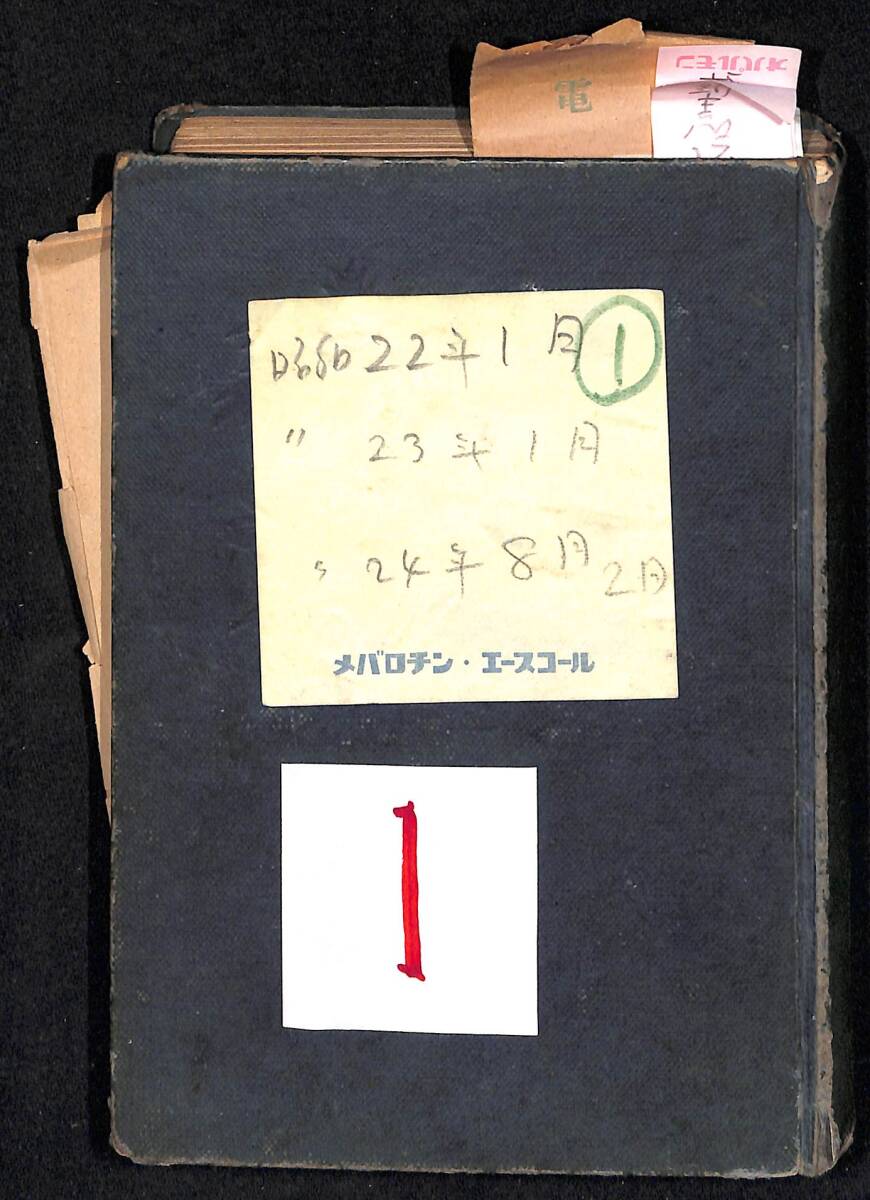会社員の日記帳 昭和21年~24年【24-0717-29】 古書・古文書 会社員の日記帳 昭和21年~24年【24-0717-29】 古書・古文書