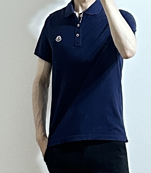 正規品 MONCLER MAGLIA POLO MANICA CORTA ネイビー M 正規品 MONCLER MAGLIA POLO MANICA CORTA ネイビー M
