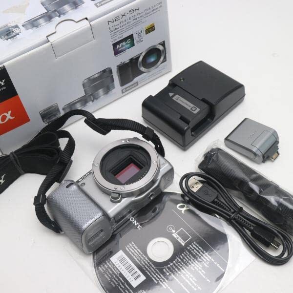【中古】アルファ ソニー デジタル一眼カメラ α NEX-5N ボディ シルバー