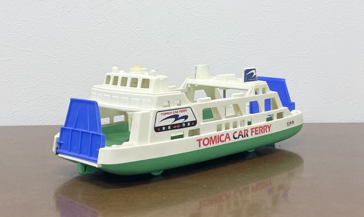 SNT558トミカ カーフェリー フェリーボート 船 TOMICA トミカタウン 当時物