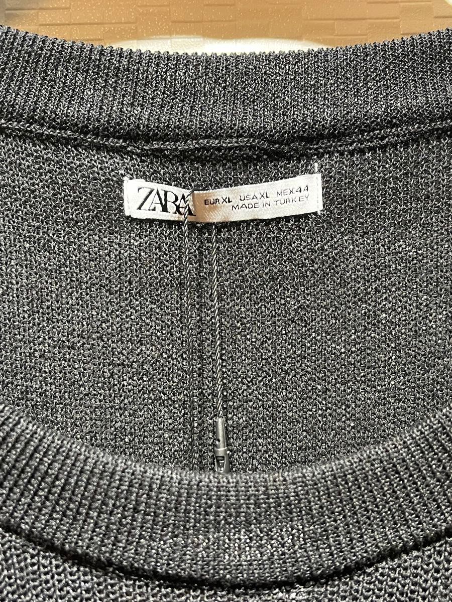 ZARA ザラ ニット タンクトップ XLサイズ 未使用 タグ付き ZARA ザラ ニット タンクトップ XLサイズ 未使用 タグ付き