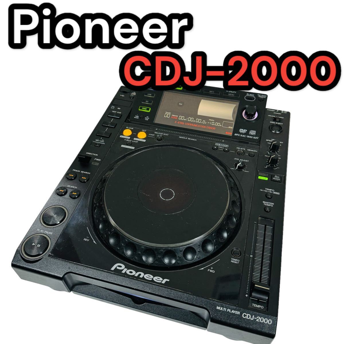 Pioneer CDJ-2000 プロフェッショナルDJマルチプレーヤー ターン Pioneer CDJ-2000 プロフェッショナルDJマルチプレーヤー ターン
