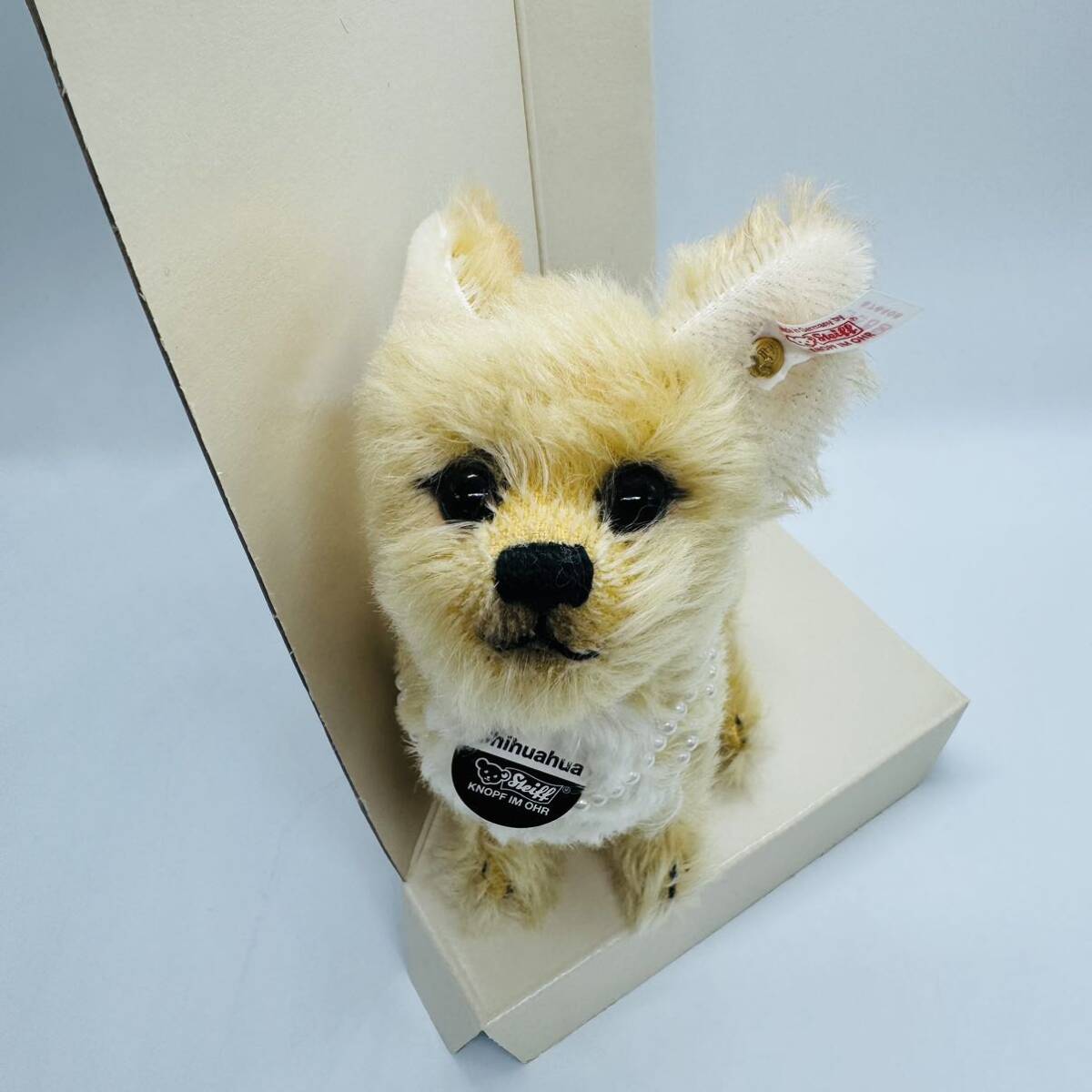 希少 極美品】 Steiff ぬいぐるみ チワワ (シュタイフ ドール 犬 希少 極美品】 Steiff ぬいぐるみ チワワ (シュタイフ ドール 犬