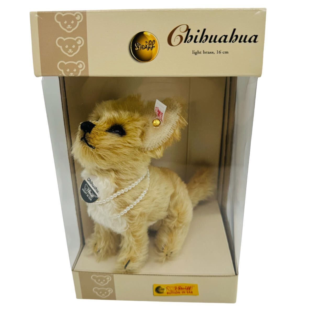 希少 極美品】 Steiff ぬいぐるみ チワワ (シュタイフ ドール 犬 希少 極美品】 Steiff ぬいぐるみ チワワ (シュタイフ ドール 犬