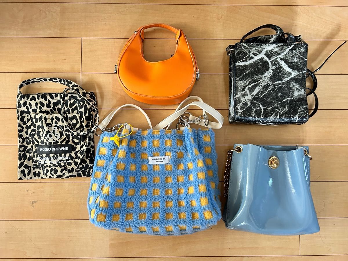 最終値下げ 美品 バッグ まとめ売り ショルダーバッグ ハンドバッグ レザー ショルダー 2way 未使用 大理石 ヒョウ柄|Yahoo!フリマ(旧PayPayフリマ)