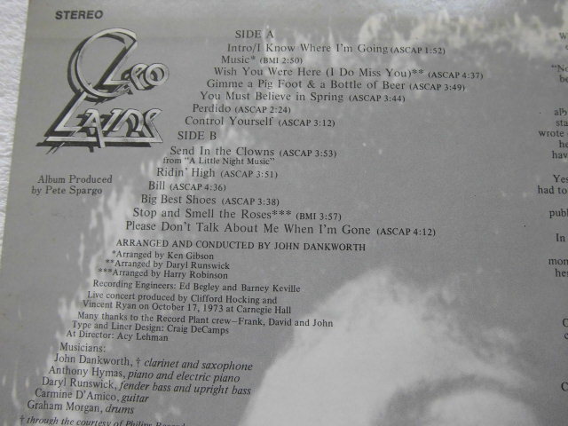 国内盤帯付 / Cleo Laine Cleo Laine Live!!! At Carnegie Hall / Carole King, Cole Porter, Stephen Sondheim, Daryl Runswick _画像4