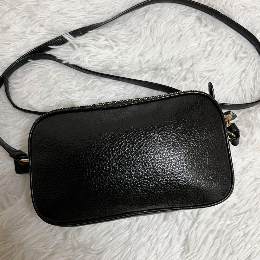 極美品✨コーチ ショルダーバッグ 2way ダブルファスナー レザー ブラック 美品】COACH コーチ ショルダーバッグ オールレザー ブラック 2