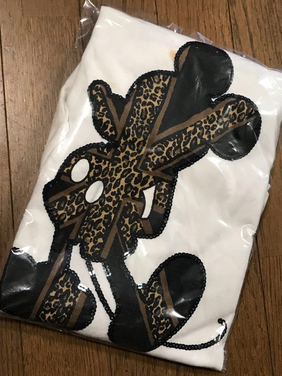  Mickey Mouse Mickey Mouse Disney disney long sleeve shirt leopard print leopard print England L size bo Robot ro