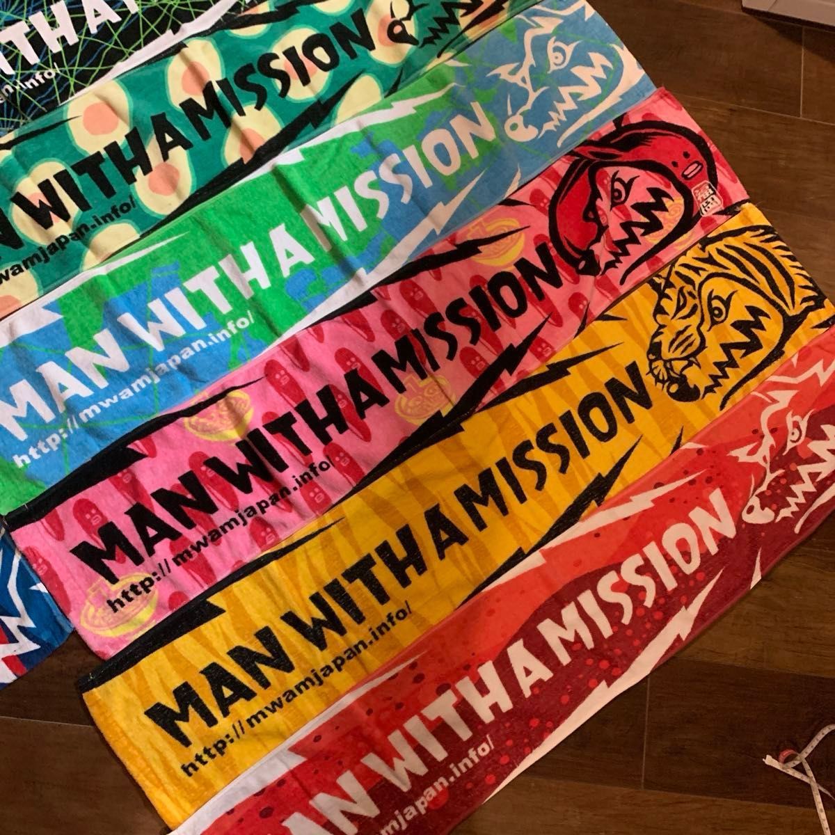 MAN WITH A MISSION マンウィズアミッションマフラータオル 7枚 MAN WITH A MISSION マンウィズアミッションマフラータオル 7枚