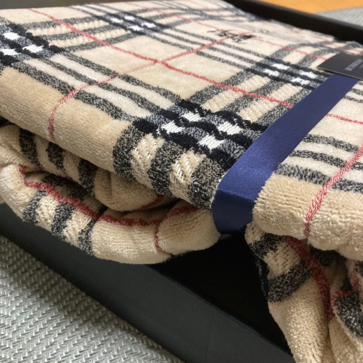 BURBERRY バーバリー タオルケット ノバチェック 西川産業 BURBERRY バーバリー タオルケット ノバチェック 西川産業