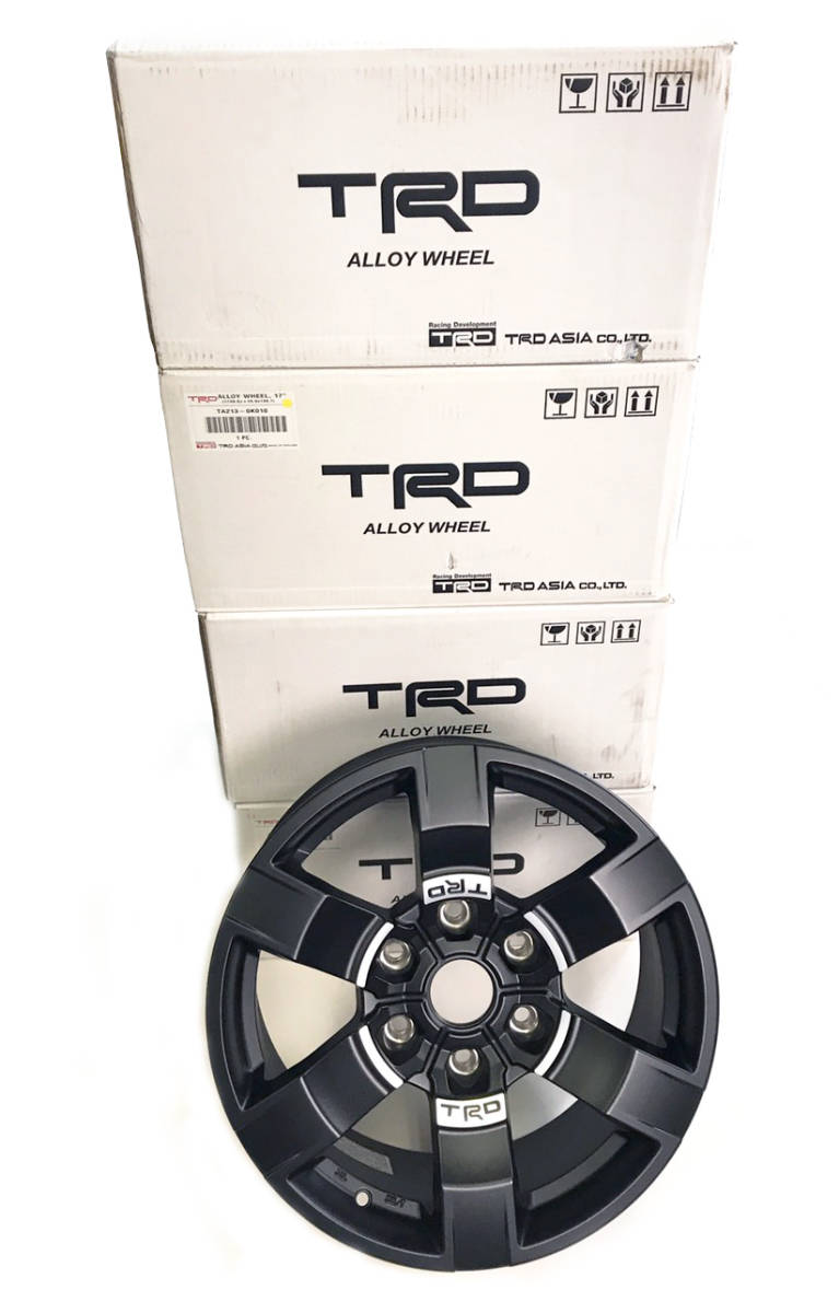  new model Hilux TRD mat black 17 -inch 8J+25 Thai TRD Asia regular goods aluminium wheel 4 pcs set immediate payment domestic stock TOYOTA HILUX GUN125