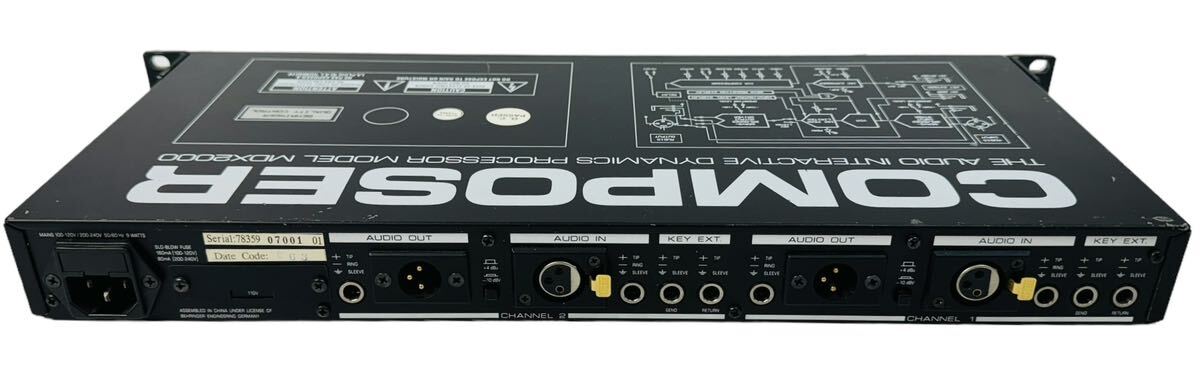 behringer MDX2000 ダイナミックプロセッサー コンプレッサー behringer ベリンガー Composer コンプレッサー ダイナミック
