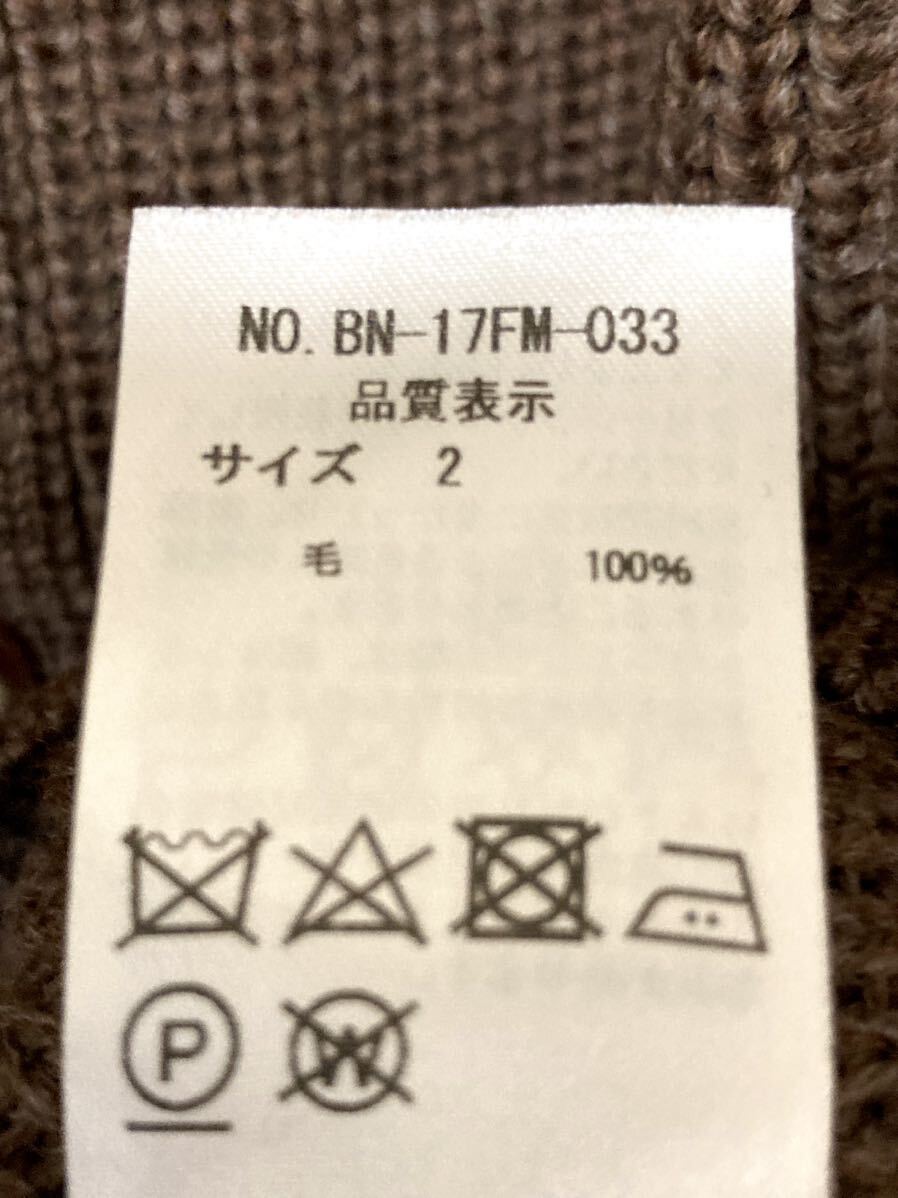バトナー BATONER シップス クルーネック ウール カーディガン バトナー BATONER シップス クルーネック ウール カーディガン