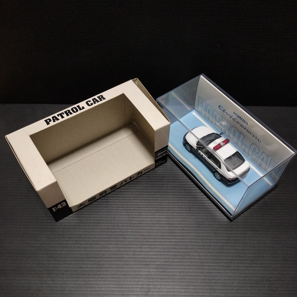 ○ ハセガワ「1/43 シビック フェリオ VTi」大阪府警 パトカー ○ ハセガワ「1/43 シビック フェリオ VTi」大阪府警 パトカー