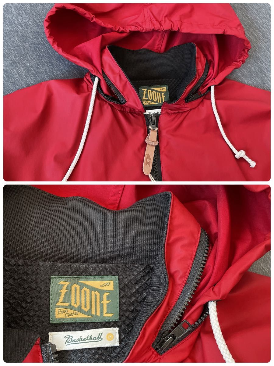 ナイロンジャケット ウインドブレーカー 赤 メンズM 新品 ZOONE ナイロンジャケット ウインドブレーカー 赤 メンズM 新品 ZOONE