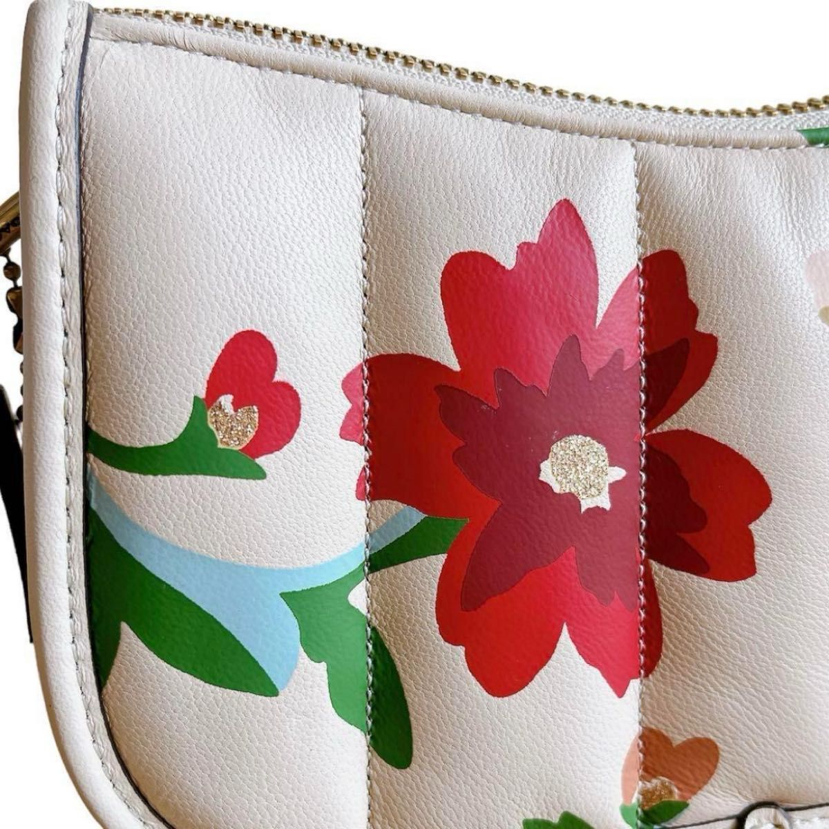 COACH コーチ coach 花柄 ミニ バッグ チェーン 小物入れ COACH コーチ coach 花柄 ミニ バッグ チェーン 小物入れ
