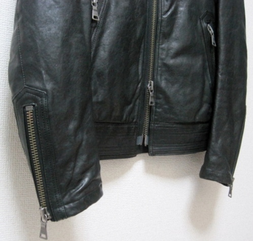  размер LL как новый BURBERRY BLACK LABEL мех кролика есть овечья кожа байкерская куртка XL down чёрный Burberry Black Label 