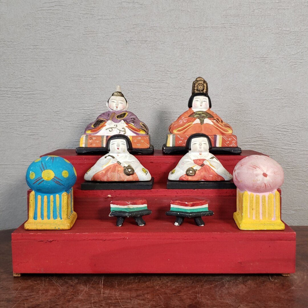 雛飾り ひな人形 雛人形 土人形 古い アンティーク 陶器 飾り 和 雛飾り ひな人形 雛人形 土人形 古い アンティーク 陶器 飾り 和