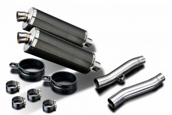 50%OFF DELKEVIC スリップオンカーボンオーバルマフラー★TRIUMPH TRIDENT SPRINT 900 1995-1997 350mm KIT090N トライアンフ用