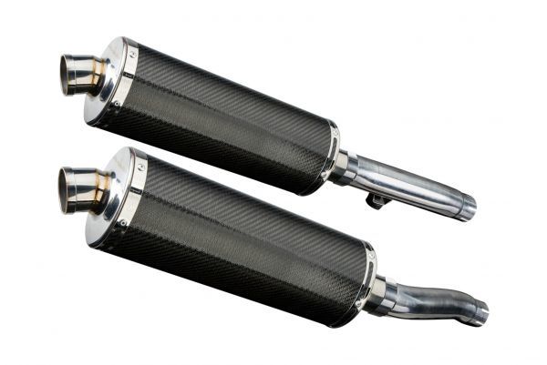 DELKEVIC スリップオンカーボンオーバルマフラー★TRIUMPH TRIDENT SPRINT 900 1995-1997 350mm KIT090N_画像2
