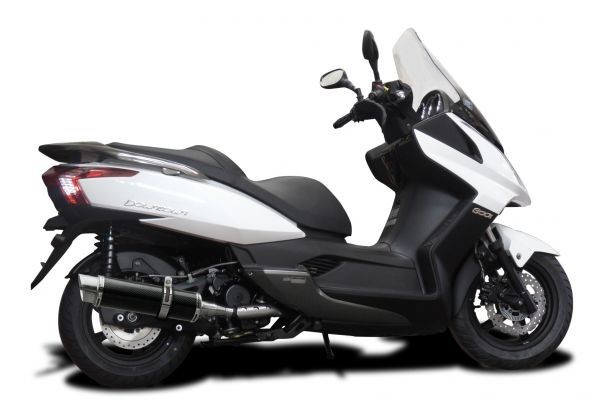 DELKEVIC スリップオンカーボンマフラー★KYMCO DOWNTOWN 300i 2011-2017 350mm KIT26B5_画像3