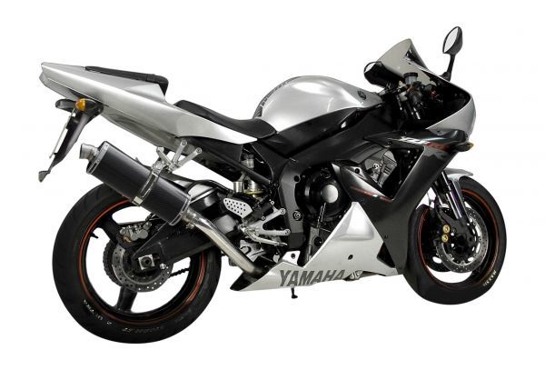 DELKEVIC スリップオンカーボンオーバルマフラー★YAMAHA YZFR1 2002-2003 350mm KIT0939_画像3