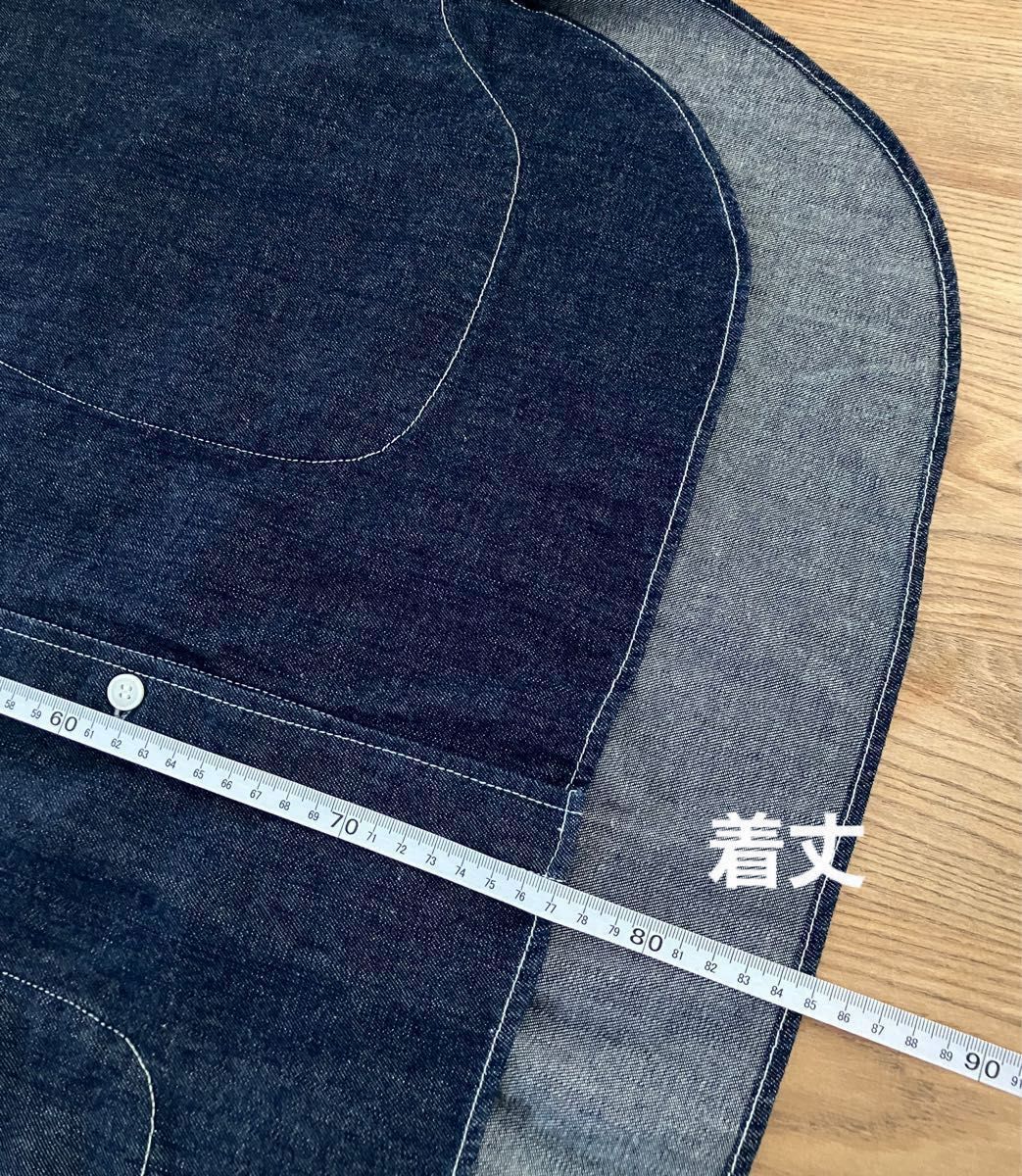 DEEP BLUE デニムシャツ サイズM ロング 美品 倉敷 綿100 身幅 DEEP BLUE デニムシャツ サイズM ロング 美品 倉敷 綿100 身幅