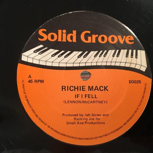 ★Richie Mack/If I Fell★名曲カバーLOVERS ROCK！_画像1