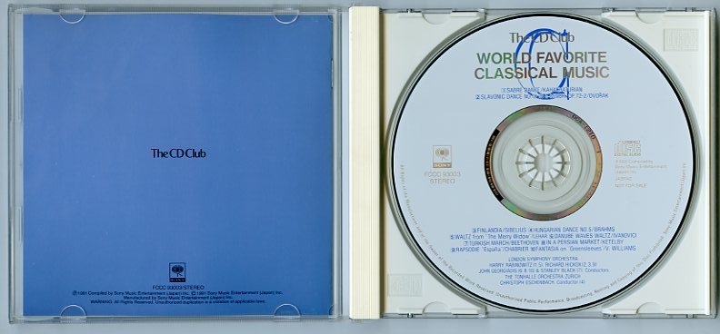 WORLD FAVORITE CLASSICAL MUSIC クラシック名曲の旅 中古 剣の舞 スラヴ舞曲第10番 フィンランディア ハンガリー舞曲第5番 トルコ行進曲の画像3