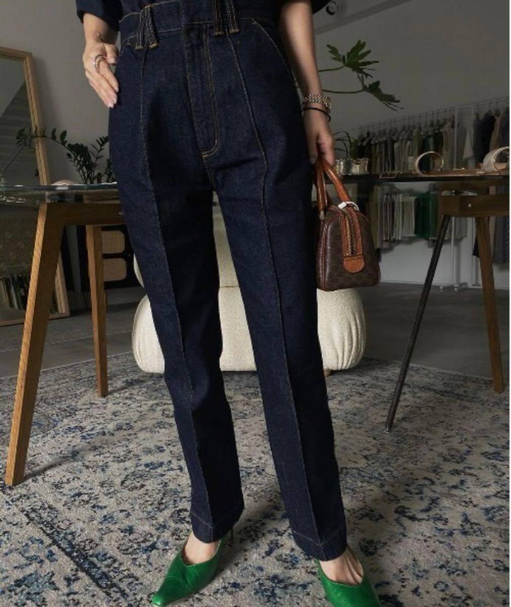 AMERI CENTER PRESS STRAIGHT DENIM デニム ジーンズ アメリ AMERI CENTER PRESS STRAIGHT DENIM デニム ジーンズ アメリ