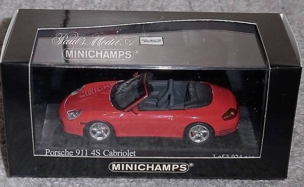 1/43 ポルシェ 911 カレラ 4S カブリオレ レッド 2003 PORSCHE Cabriolet カレラ4S