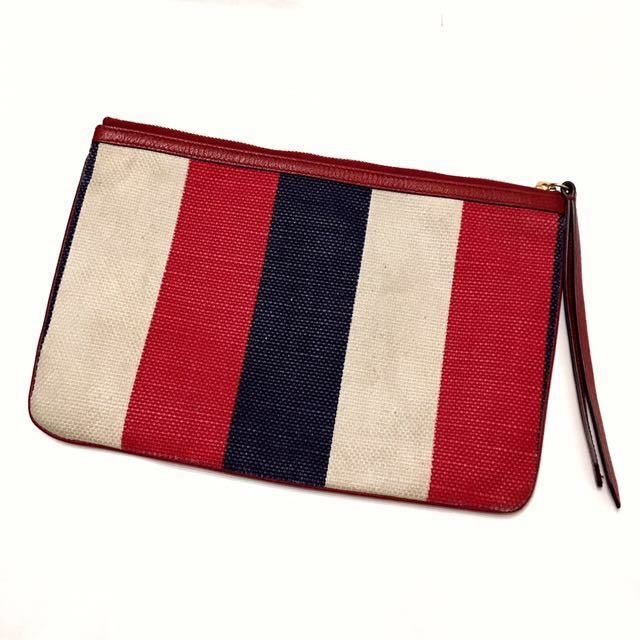 GUCCI シルヴィ ストライプ クラッチバッグ | bergosafety.com.br