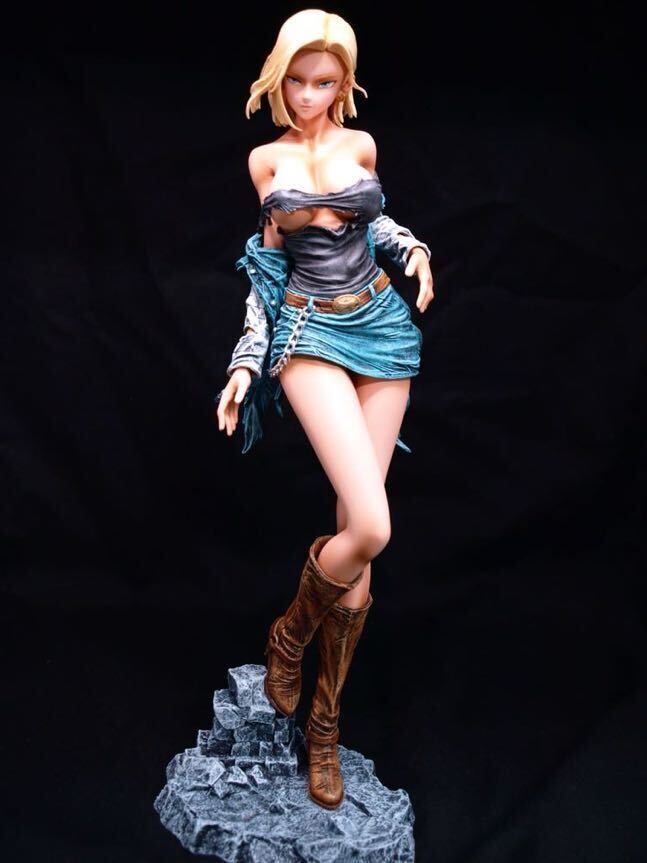 ドラゴンボール人造人間18号フィギュアリペイント生脚に変更 ドラゴンボール人造人間18号フィギュアリペイント生脚に変更