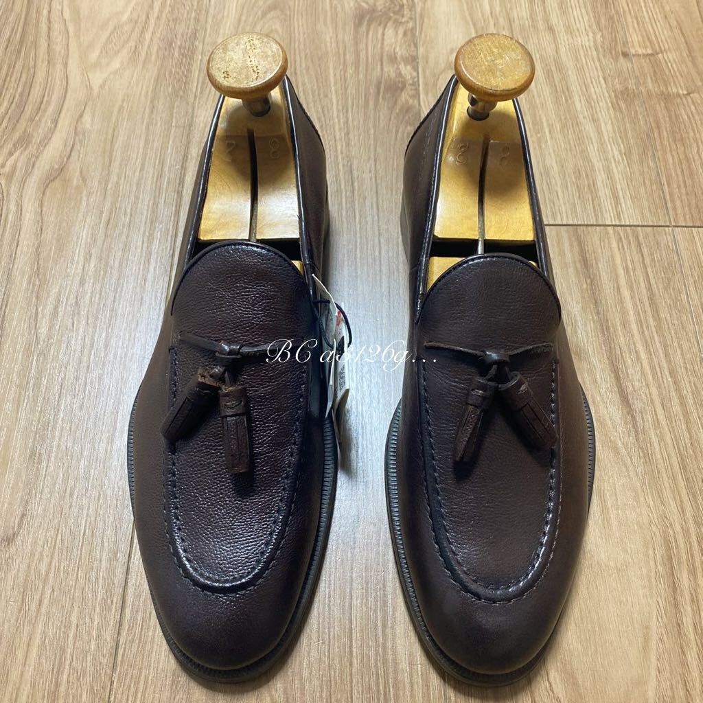 新品 ZARA 本革 タッセルローファー 27 0cm 41 BROWN メンズ 新品 ZARA 本革 タッセルローファー 27 0cm 41 BROWN メンズ