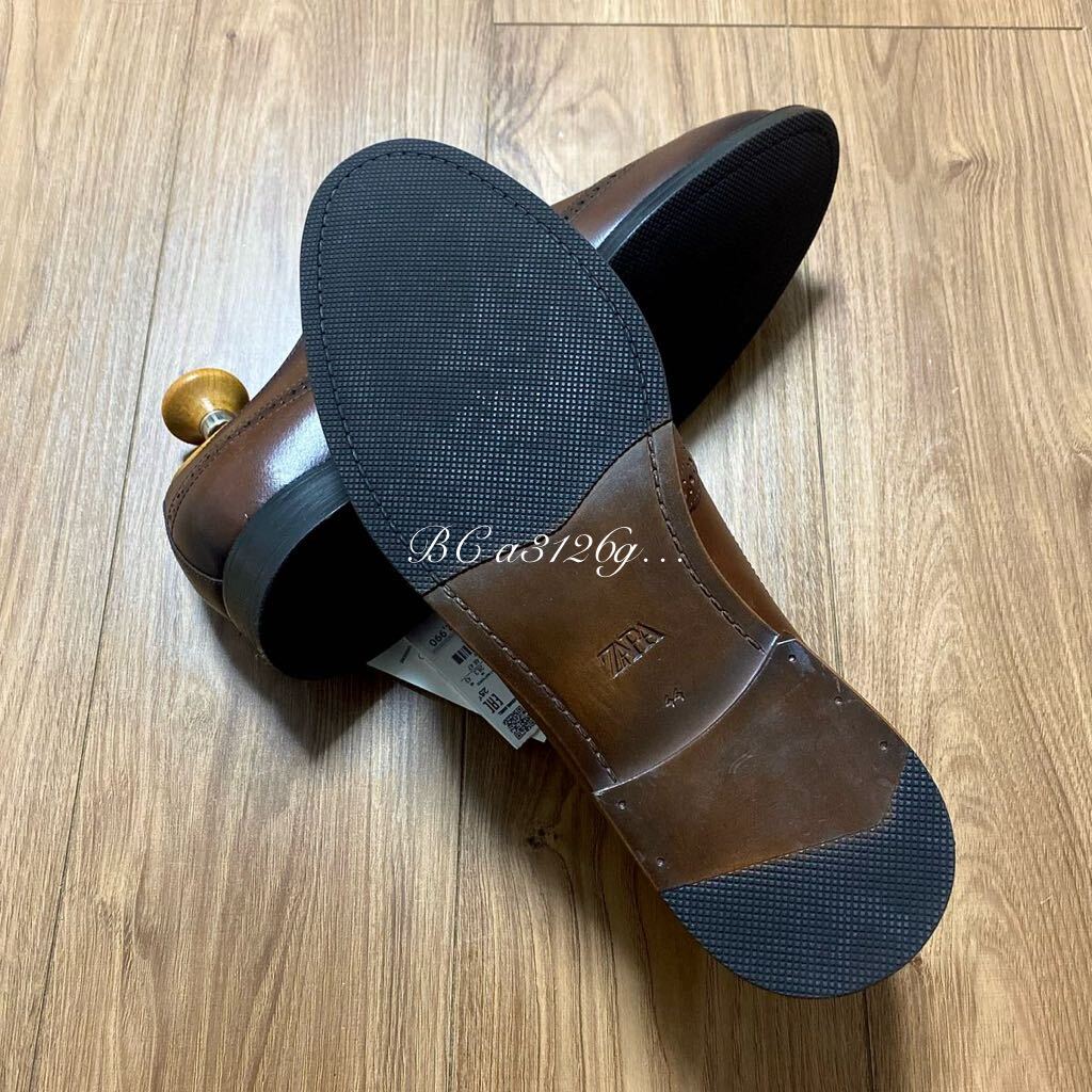 新品 定価12990円 ZARA 本革 ダブルモンクストラップシューズ 28 新品 定価12990円 ZARA 本革 ダブルモンクストラップシューズ 28