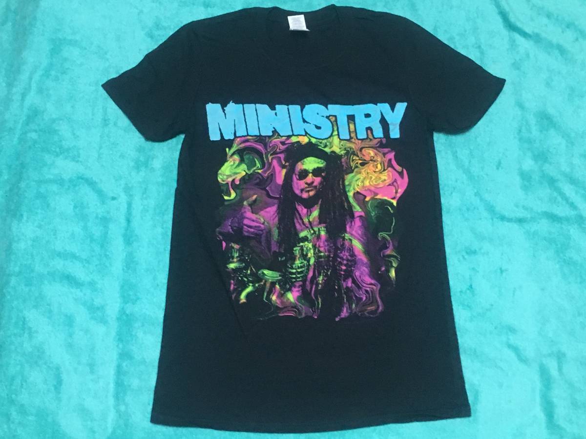 MINISTRY ミニストリー Tシャツ S バンドT ロックT ツアーT Mind Is a Terrible Thing to Taste Psalm 69 Nine Inch Nails NIN_画像1